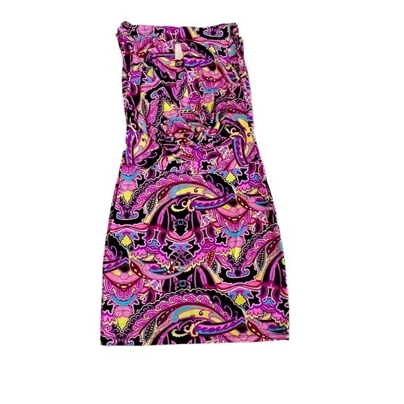 Jennifer Lopez Sleeveless Cowl Neck Open Back Paisley Dress‎ Size XS - Picture 6 of 8